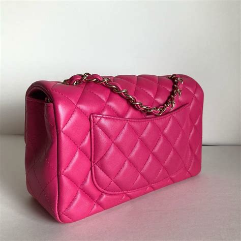 chanel pink crossbody bag mini|chanel mini bag price.